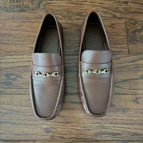 Coach | Shoes | Coach Mens Signature Leather Chain Driver  display picture 3